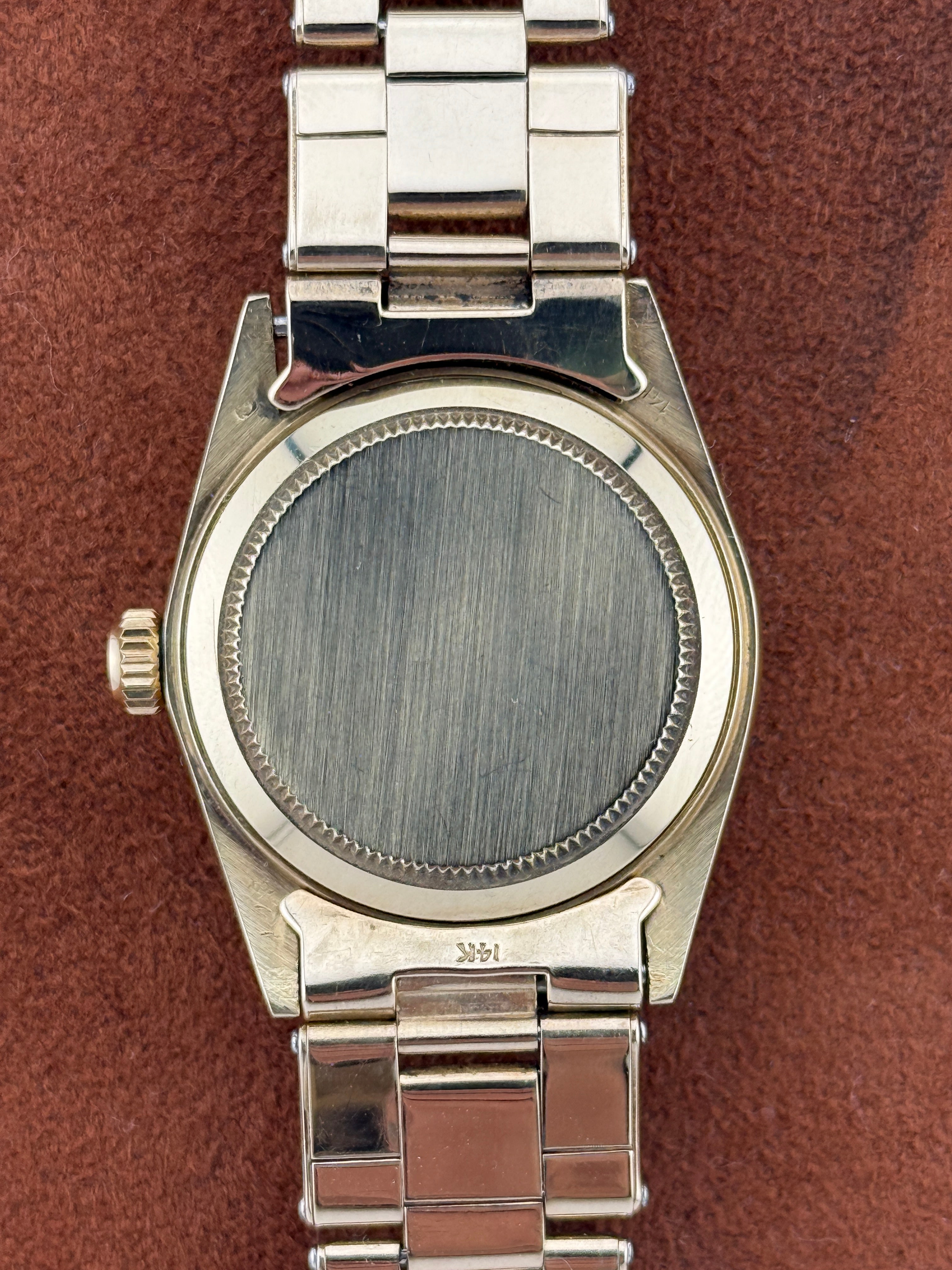 Rolex Datejust Ref. 6824 — 14K Yellow Gold, Cartier Double-Signed Dial