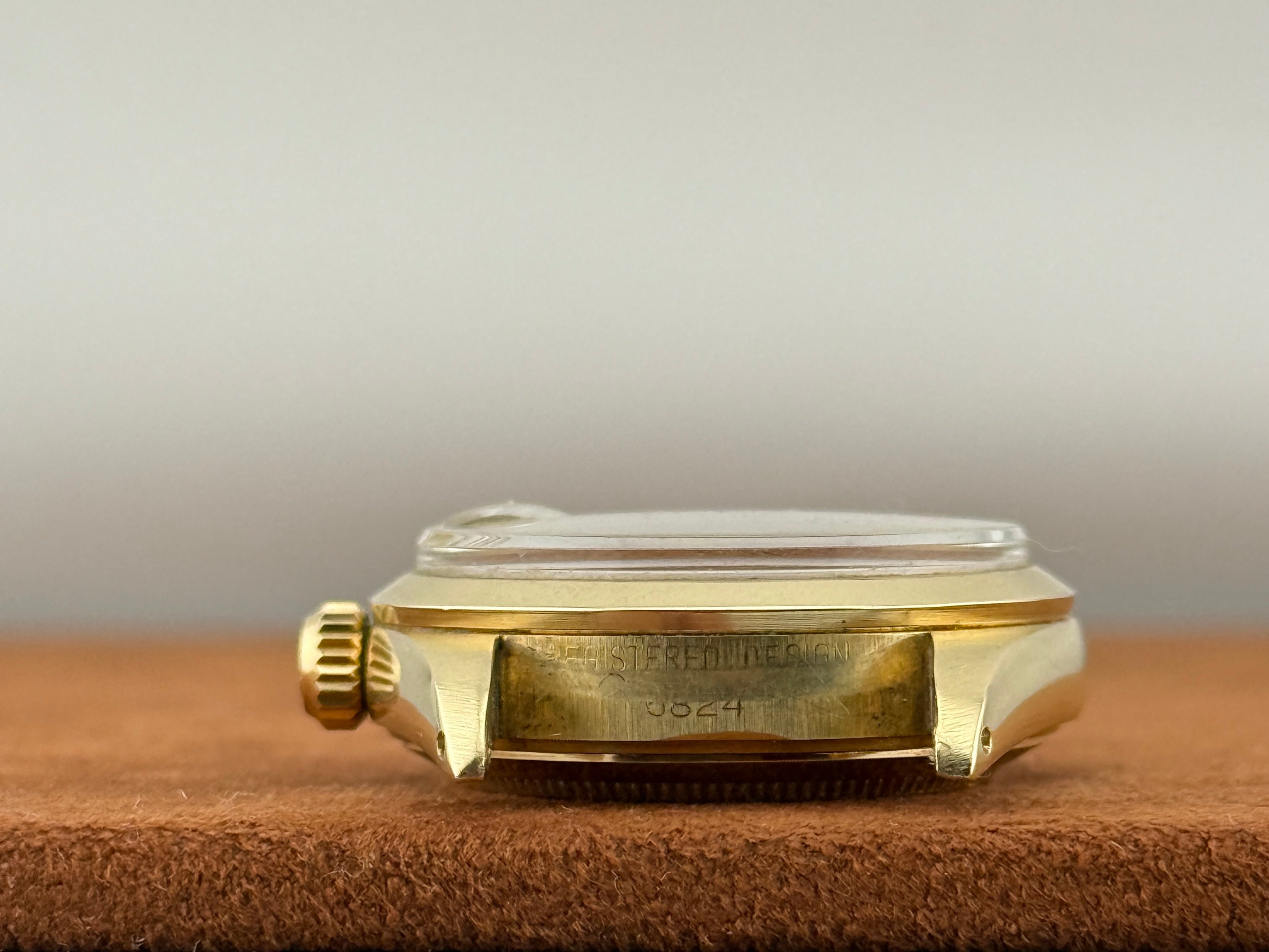 Rolex Datejust Ref. 6824 — 14K Yellow Gold, Cartier Double-Signed Dial