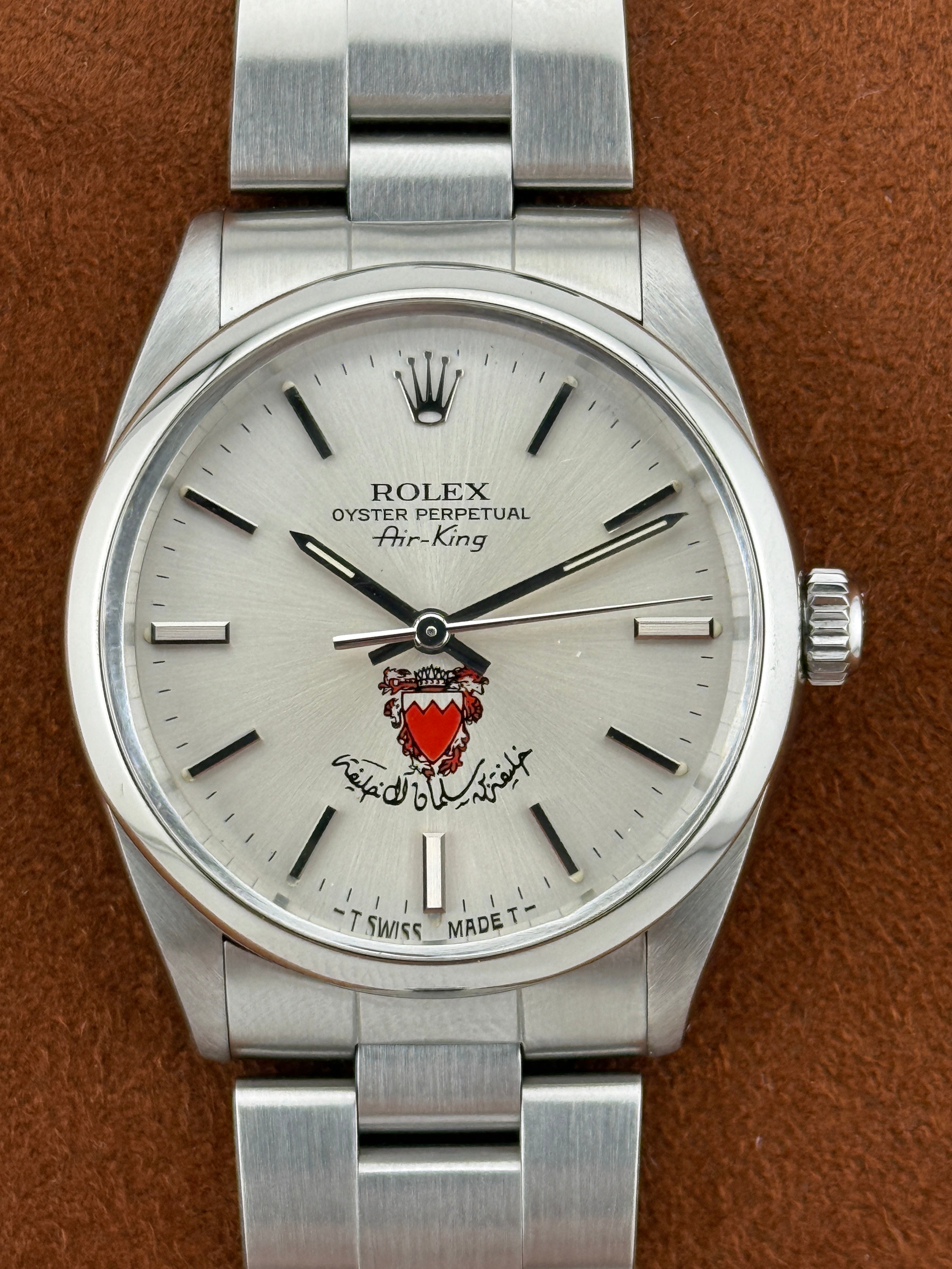 Rolex Air-King Reference 5500/1002 — Bahrain Royal Coat of Arms Dial