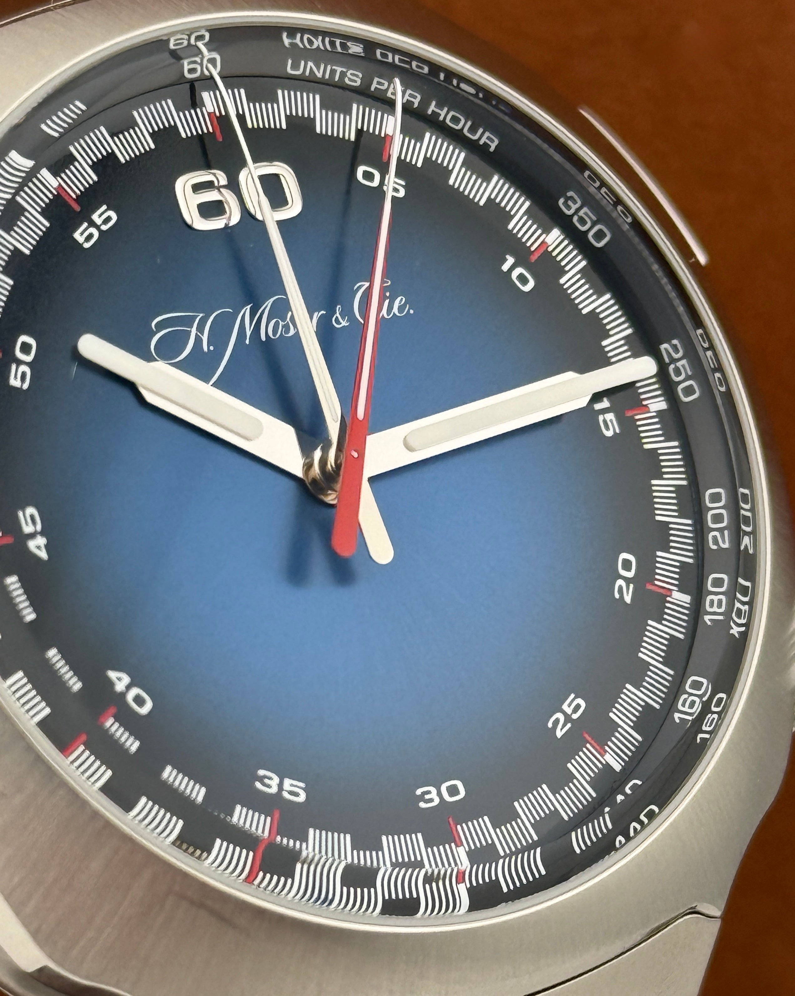 H. Moser & Cie. Streamliner Flyback Chronograph Blue