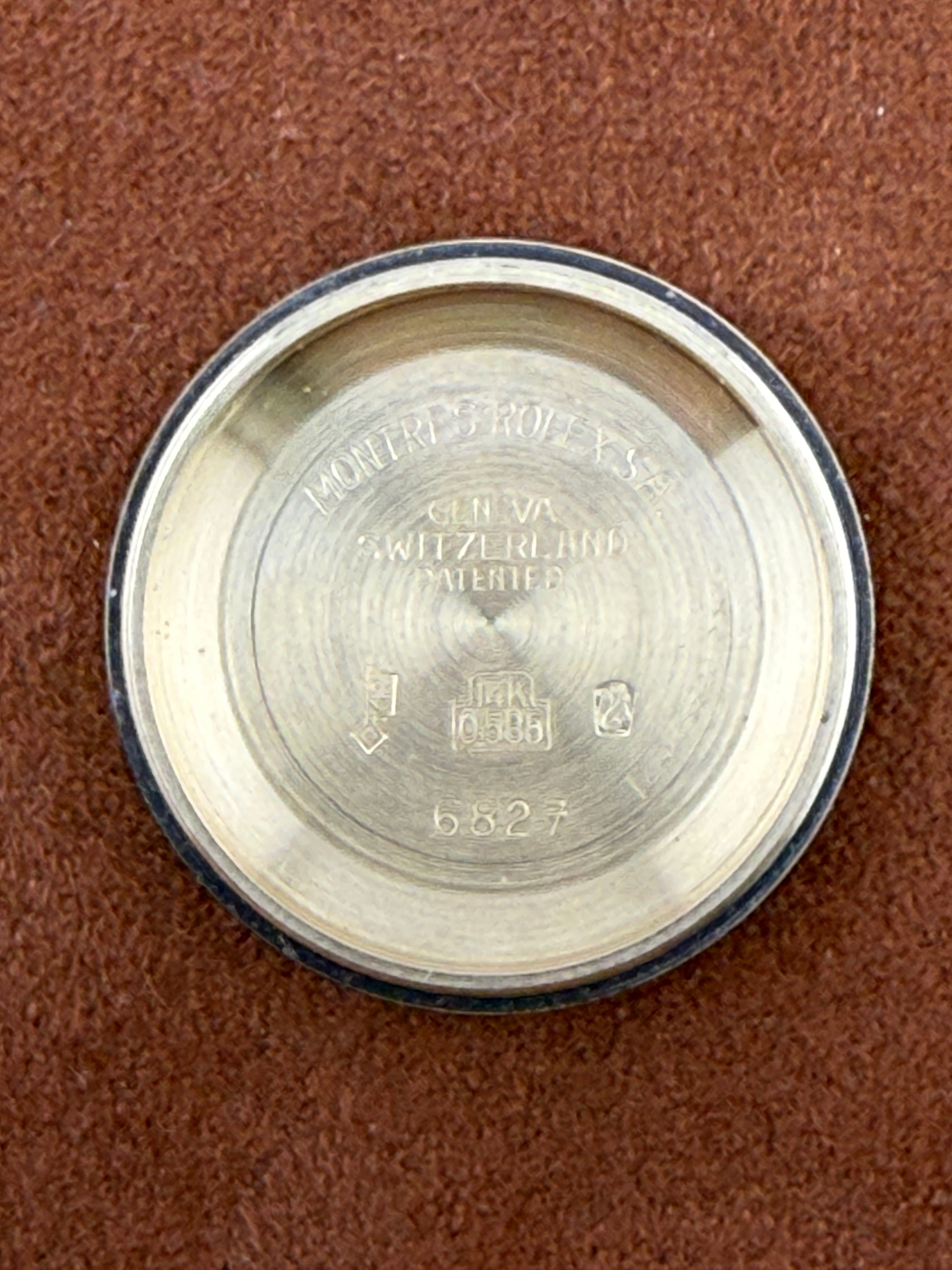 Rolex Datejust Ref. 6824 — 14K Yellow Gold, Cartier Double-Signed Dial