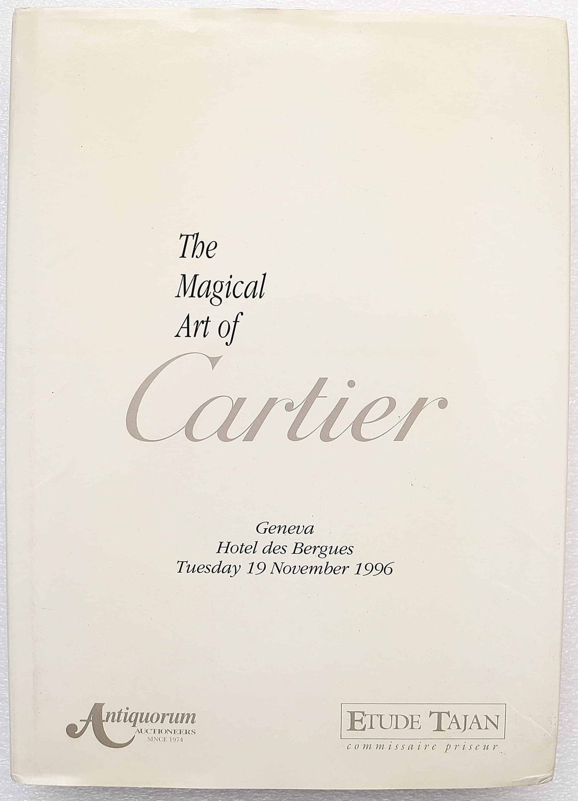 The Magical Art of Cartier auction catalogue - Antiquorum Auction Nov 1996